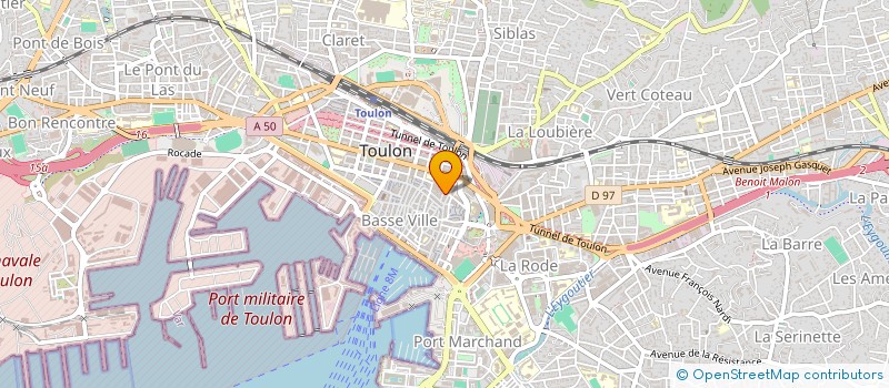 localisation de l'entreprise J.L.P.CONSEIL à TOULON
