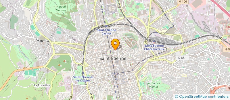 localisation de l'entreprise J L R  SAINT-ETIENNE