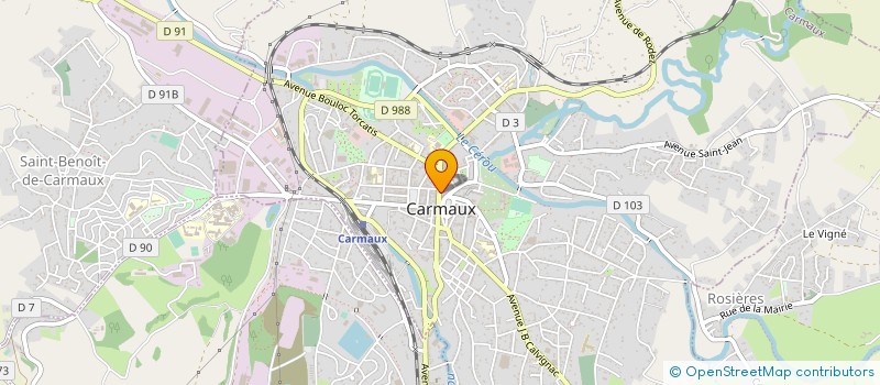 localisation de l'entreprise J.L.R IMMOBILIER  CARMAUX