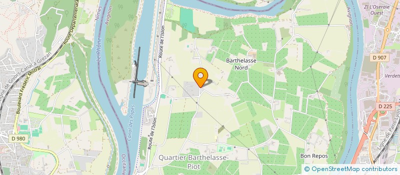 localisation de l'entreprise J.L.S.G.  AVIGNON