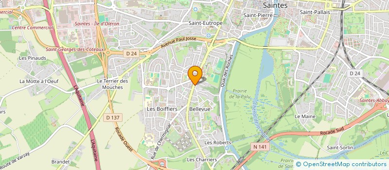 localisation de l'entreprise J.L.S.L.  SAINTES