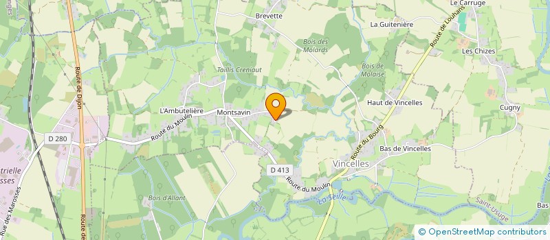 localisation de l'entreprise J.L. SANITAIRE à VINCELLES