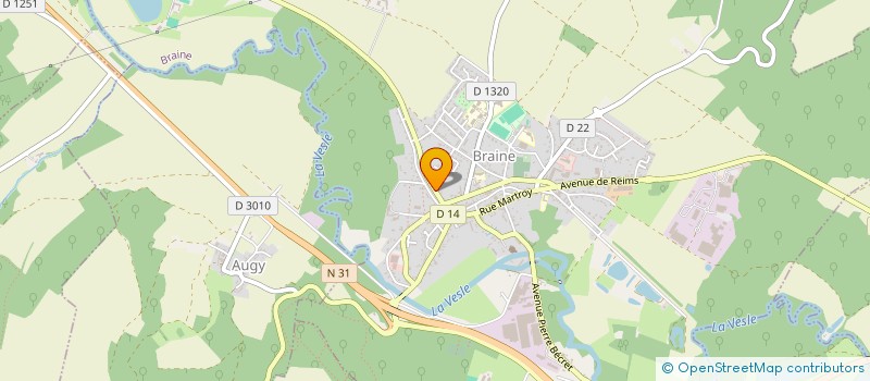 localisation de l'entreprise J L SOUDAN  BRAINE