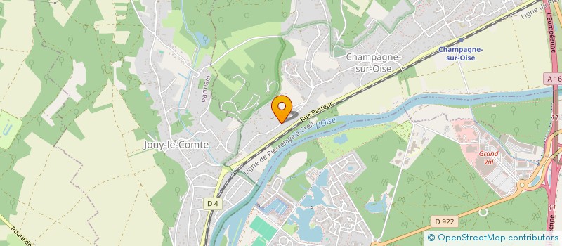 localisation de l'entreprise J.L.T  CHAMPAGNE-SUR-OISE