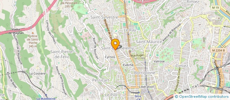 localisation de l'entreprise J&L TRANSPORTS à NICE