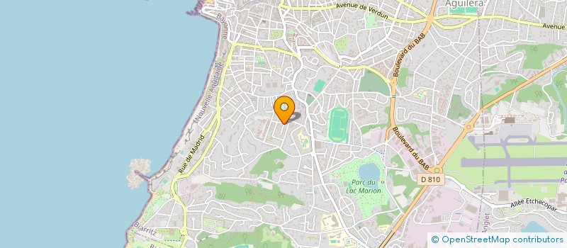 localisation de l'entreprise J.L.V.  BIARRITZ