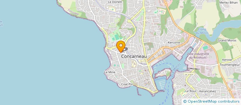 localisation de l'entreprise J L V A  CONCARNEAU