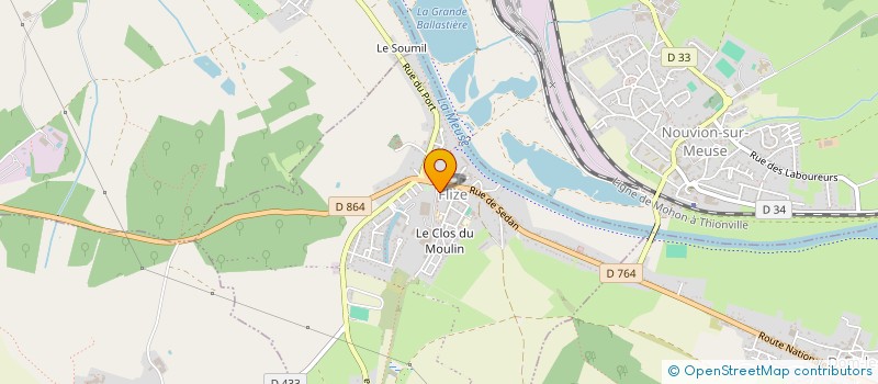 localisation de l'entreprise J.L.V.F.  FLIZE