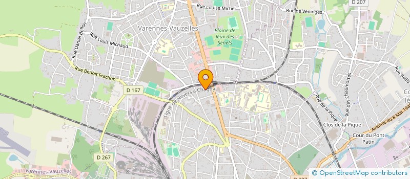 localisation de l'entreprise J.L.V. IMMO à NEVERS