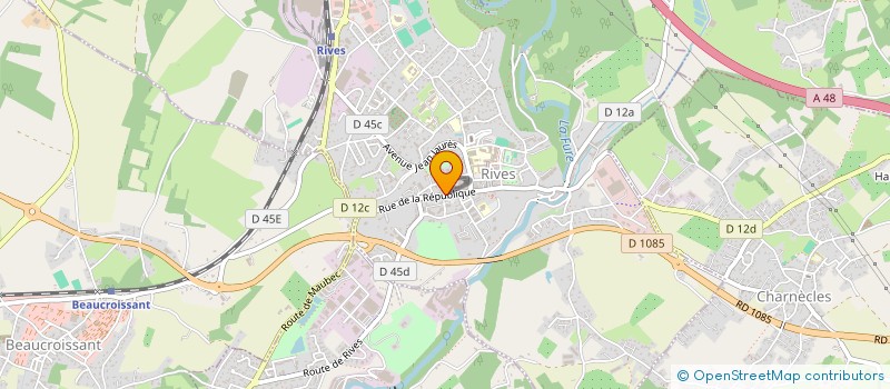 localisation de l'entreprise J.L.V IMMO  RIVES