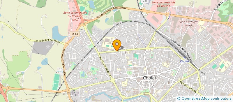 localisation de l'entreprise J'LAV TOUTOU à CHOLET