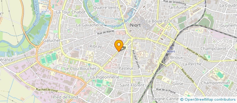 localisation de l'entreprise J.LEBERT-AVOCAT  NIORT