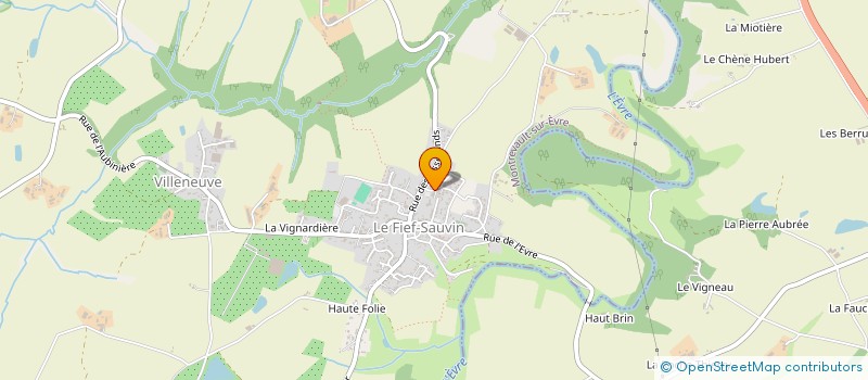 localisation de l'entreprise J.LECLERC FINANCES à MONTREVAULT-SUR-EVRE