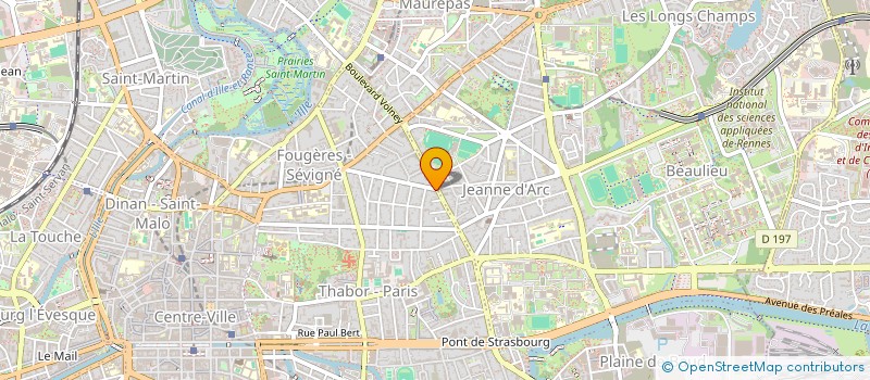 localisation de l'entreprise J. LEVREL ARCHITECTE  RENNES