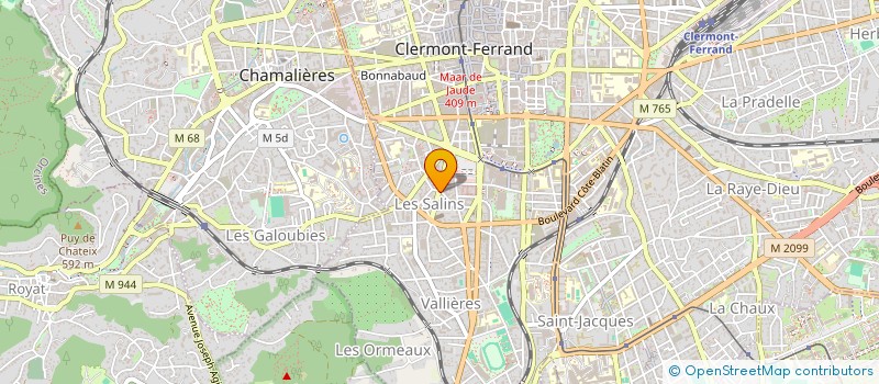 localisation de l'entreprise J.LOPEZ  CLERMONT-FERRAND