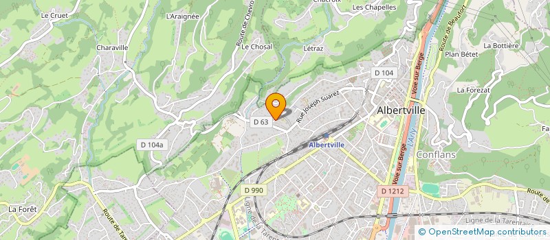 localisation de l'entreprise J.LOU  ALBERTVILLE