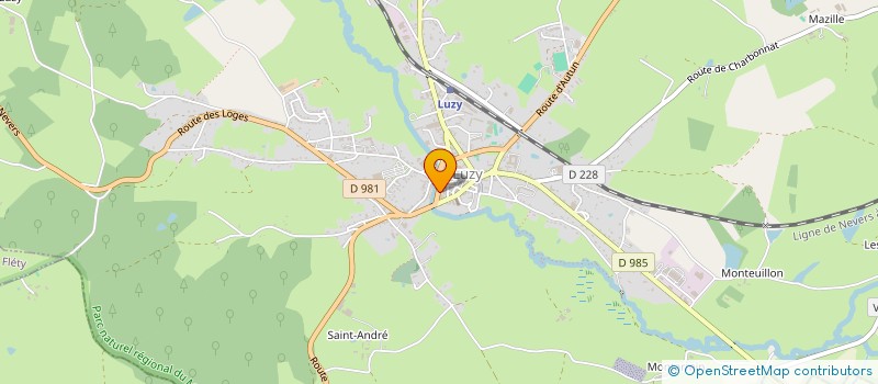 localisation de l'entreprise J LUMINE à LUZY