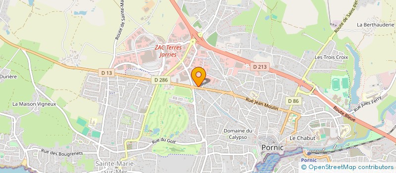 localisation de l'entreprise J. LUSSEAU FLEURS  PORNIC