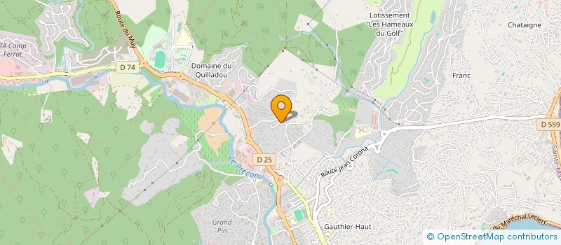 localisation de l'entreprise J M 1 à SAINTE-MAXIME