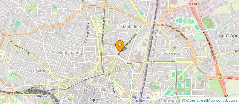localisation de l'entreprise J.M. à DIJON