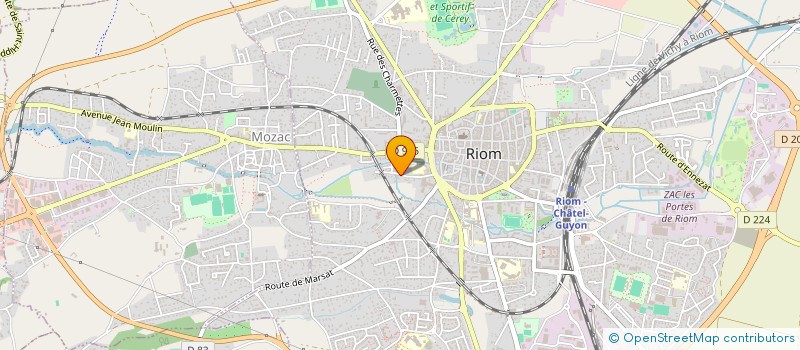 localisation de l'entreprise J-M  RIOM