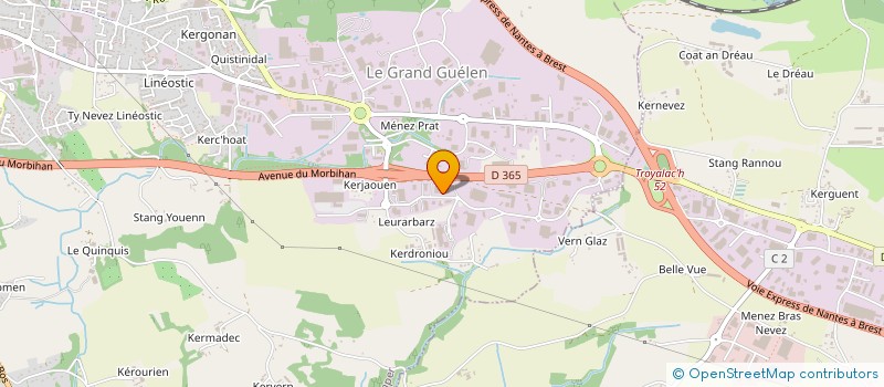 localisation de l'entreprise J'M  QUIMPER