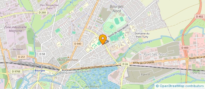 localisation de l'entreprise J & M à BOURGES