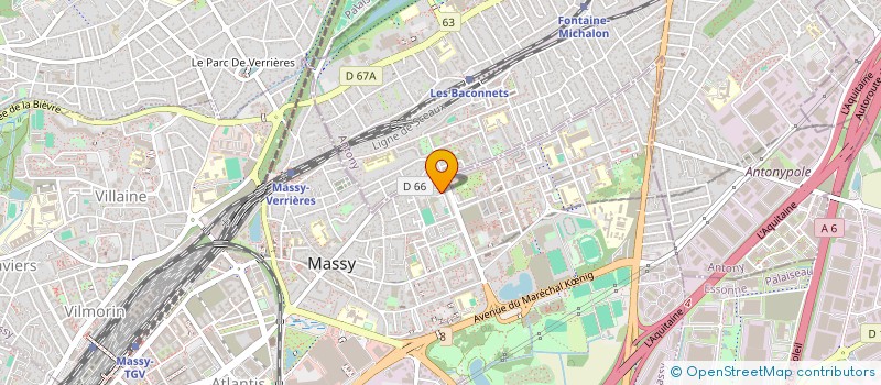 localisation de l'entreprise J&M à MASSY