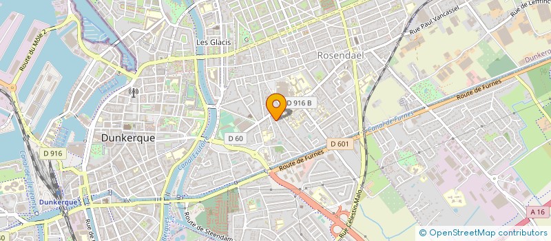 localisation de l'entreprise J&M à DUNKERQUE