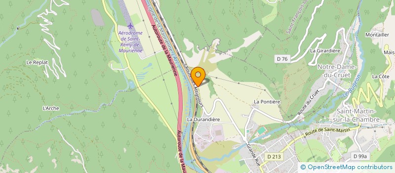 localisation de l'entreprise J.M.A.  LA CHAMBRE