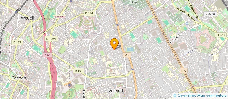 localisation de l'entreprise J.M.A.  VILLEJUIF