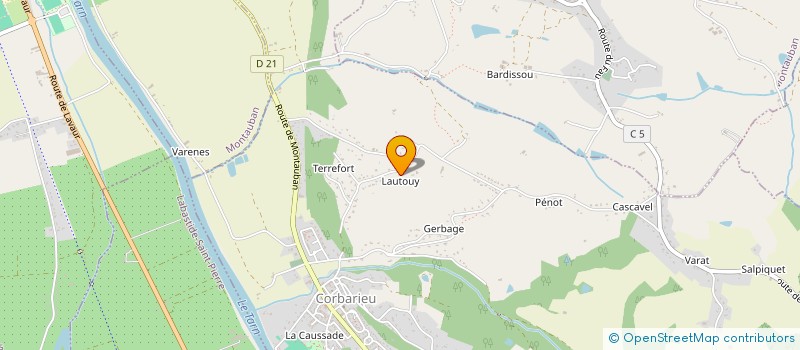 localisation de l'entreprise J.M.A.  CORBARIEU