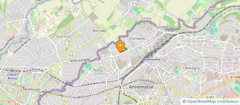 localisation de l'entreprise J.M.A.C.  AMBILLY