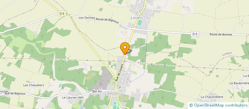 localisation de l'entreprise J.M.A GAUTIER PEINTURE  LAVOUX