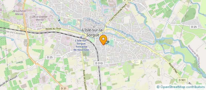 localisation de l'entreprise J M ANTIC à L'ISLE-SUR-LA-SORGUE