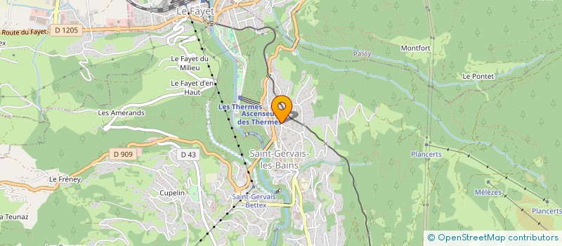 localisation de l'entreprise J & M ARNAUD  SAINT-GERVAIS-LES-BAINS