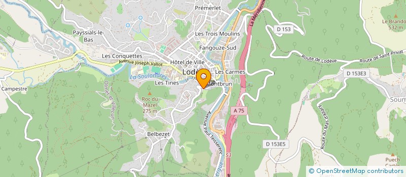 localisation de l'entreprise J&M ASSOCIES  LODEVE