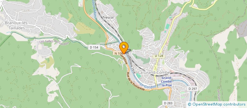 localisation de l'entreprise J.M. AUTO à LES SALLES-DU-GARDON