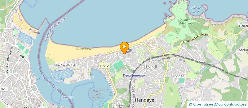 localisation de l'entreprise J.M. AUTO à HENDAYE