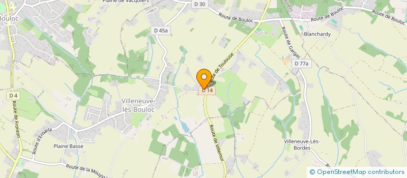 localisation de l'entreprise J.M AUTOS  VILLENEUVE-LES-BOULOC