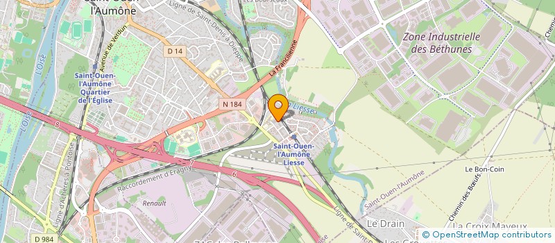 localisation de l'entreprise J M AVENIR à SAINT-OUEN-L'AUMONE