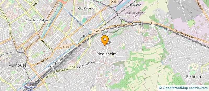 localisation de l'entreprise J.M.B.  RIEDISHEIM