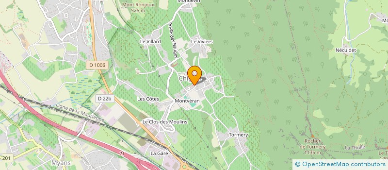 localisation de l'entreprise J.M.B.  CHIGNIN