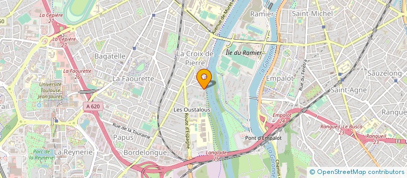 localisation de l'entreprise J M B A  LACROIX-FALGARDE