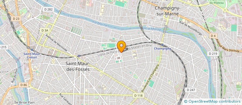 localisation de l'entreprise J.M.B.C à SAINT-MAUR-DES-FOSSES