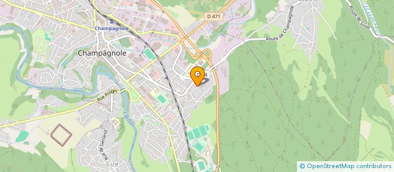 localisation de l'entreprise J.M.B. MEUBLES à CHAMPAGNOLE