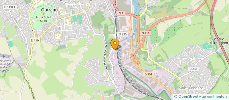 localisation de l'entreprise J.M.B.P.  OUTREAU