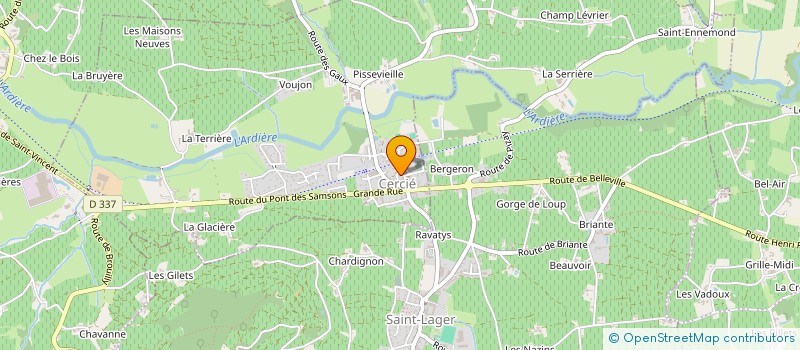 localisation de l'entreprise J.M.B SARL à SAINT JEAN D'ARDIERES