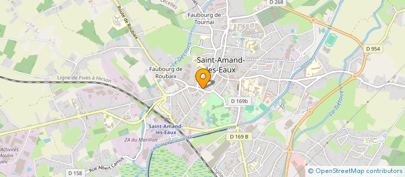localisation de l'entreprise J.M.B. SECOND OEUVRE à SAINT-AMAND-LES-EAUX