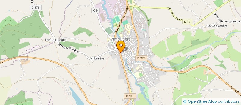 localisation de l'entreprise J.M. B.T.P. à VIMOUTIERS